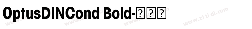 OptusDINCond Bold字体转换